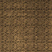 Square Abstract Brown Modern Rug, abs5207brn