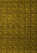 Abstract Yellow Modern Rug, abs5207yw