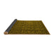 Sideview of Abstract Yellow Modern Rug, abs5207yw