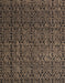 Machine Washable Abstract Dark Almond Brown Rug, wshabs5207