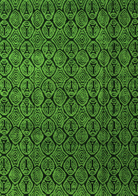 Abstract Green Modern Rug, abs5207grn