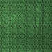 Square Abstract Emerald Green Modern Rug, abs5207emgrn