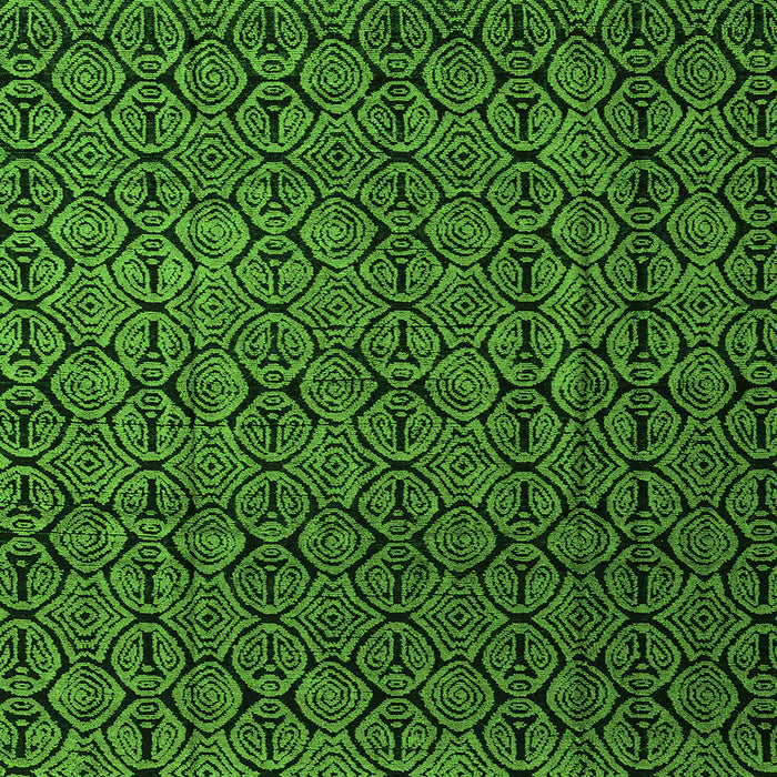 Square Abstract Green Modern Rug, abs5207grn