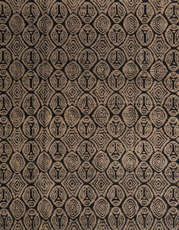 Abstract Dark Almond Brown Modern Rug, abs5207