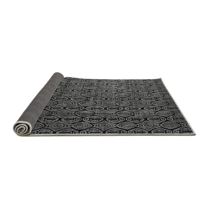 Sideview of Abstract Gray Modern Rug, abs5207gry
