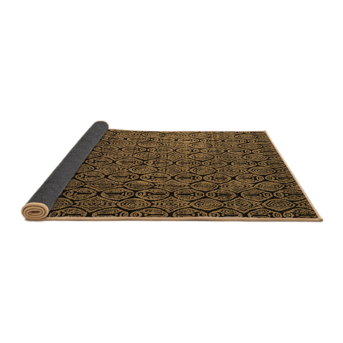 Sideview of Abstract Brown Modern Rug, abs5207brn