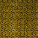 Square Abstract Yellow Modern Rug, abs5207yw