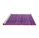 Sideview of Machine Washable Abstract Purple Modern Area Rugs, wshabs5208pur