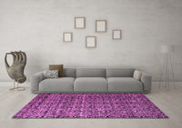 Machine Washable Abstract Pink Modern Rug, wshabs5208pnk