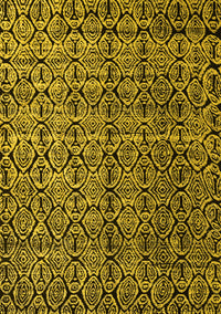 Abstract Yellow Modern Rug, abs5208yw