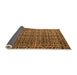 Sideview of Abstract Orange Modern Rug, abs5208org