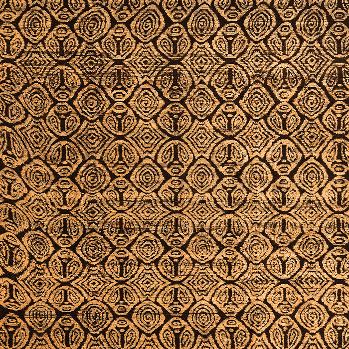 Square Machine Washable Abstract Orange Modern Area Rugs, wshabs5208org