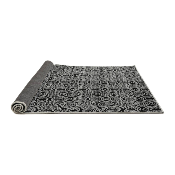 Sideview of Abstract Gray Modern Rug, abs5208gry