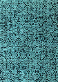 Abstract Light Blue Modern Rug, abs5209lblu