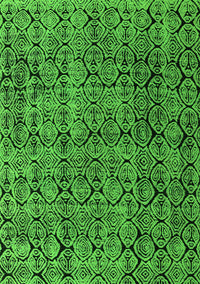 Abstract Green Modern Rug, abs5209grn