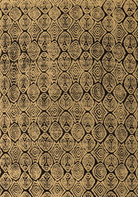 Abstract Brown Modern Rug, abs5209brn