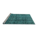 Sideview of Machine Washable Abstract Light Blue Modern Rug, wshabs5209lblu