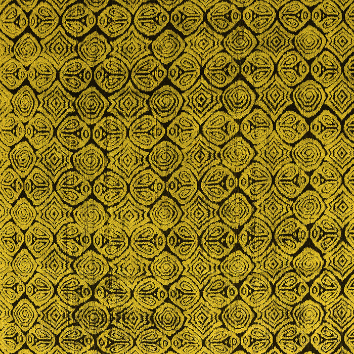 Square Abstract Yellow Modern Rug, abs5209yw