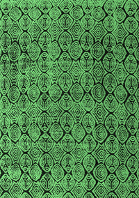 Abstract Emerald Green Modern Rug, abs5209emgrn