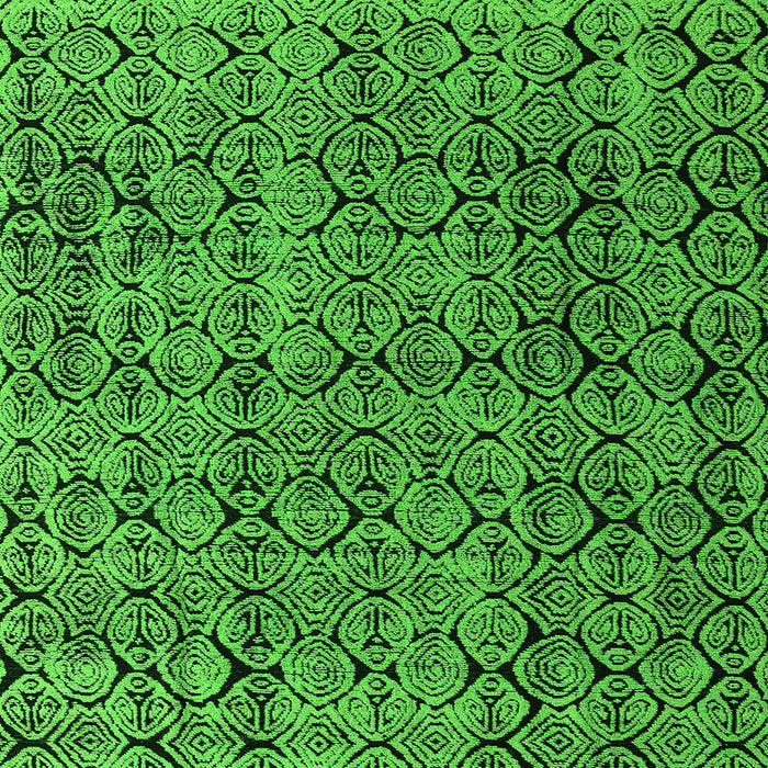 Square Machine Washable Abstract Green Modern Area Rugs, wshabs5209grn