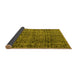 Sideview of Abstract Yellow Modern Rug, abs5209yw