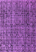 Machine Washable Abstract Purple Modern Area Rugs, wshabs5209pur