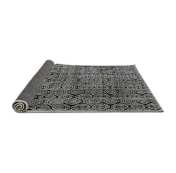 Sideview of Abstract Gray Modern Rug, abs5209gry