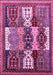 Machine Washable Abstract Pink Modern Rug, wshabs520pnk