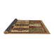 Sideview of Abstract Brown Modern Rug, abs520brn