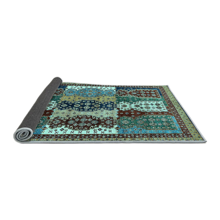 Sideview of Abstract Light Blue Modern Rug, abs520lblu