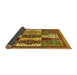 Sideview of Abstract Yellow Modern Rug, abs520yw