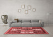 Modern Red Washable Rugs