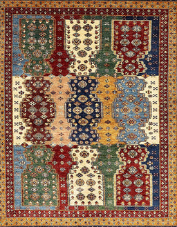 Abstract Red Modern Rug, abs520