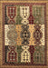 Machine Washable Abstract Brown Modern Rug, wshabs520brn