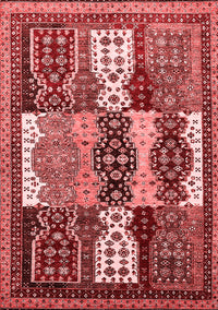 Abstract Red Modern Rug, abs520red