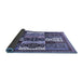 Sideview of Abstract Blue Modern Rug, abs520blu