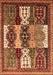 Abstract Orange Modern Rug, abs520org