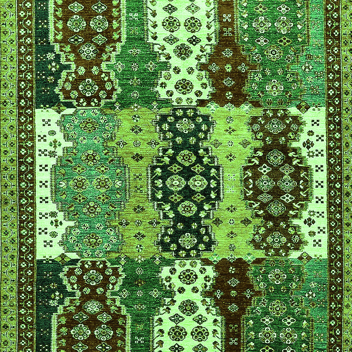 Machine Washable Abstract Green Modern Area Rugs, wshabs520grn