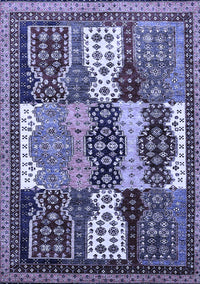 Abstract Blue Modern Rug, abs520blu