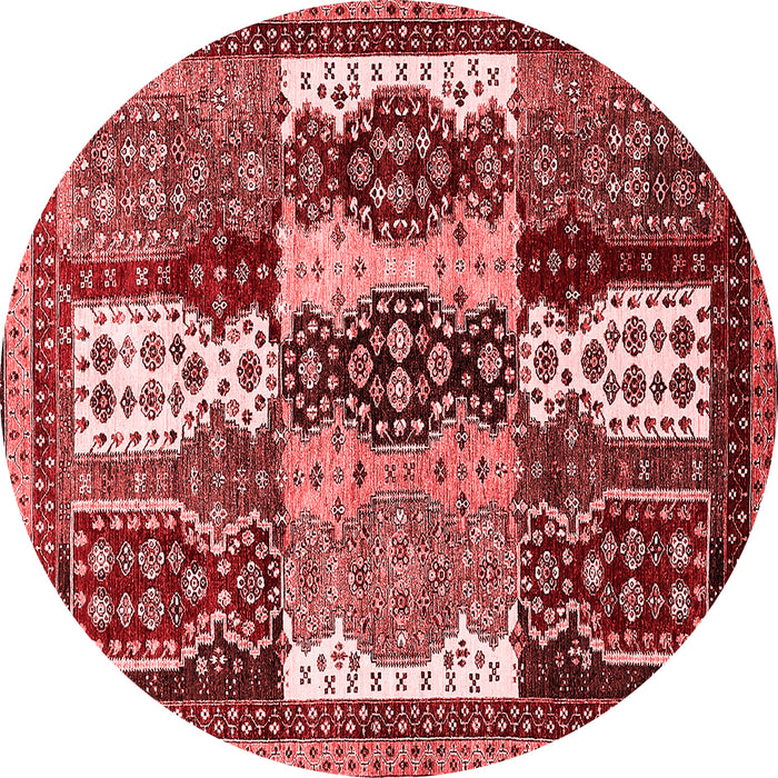 Machine Washable Abstract Red Modern Rug, wshabs520red
