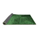 Sideview of Abstract Emerald Green Modern Rug, abs5210emgrn