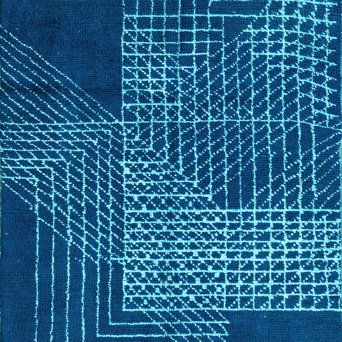 Machine Washable Abstract Light Blue Modern Rug, wshabs5210lblu