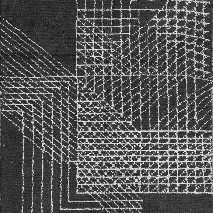 Machine Washable Abstract Gray Modern Rug, wshabs5210gry