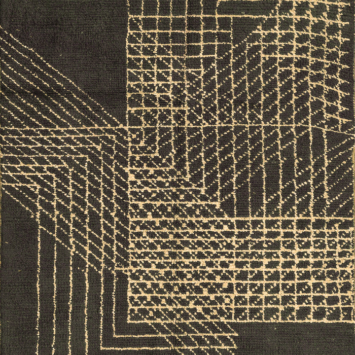 Abstract Brown Modern Rug, abs5210brn