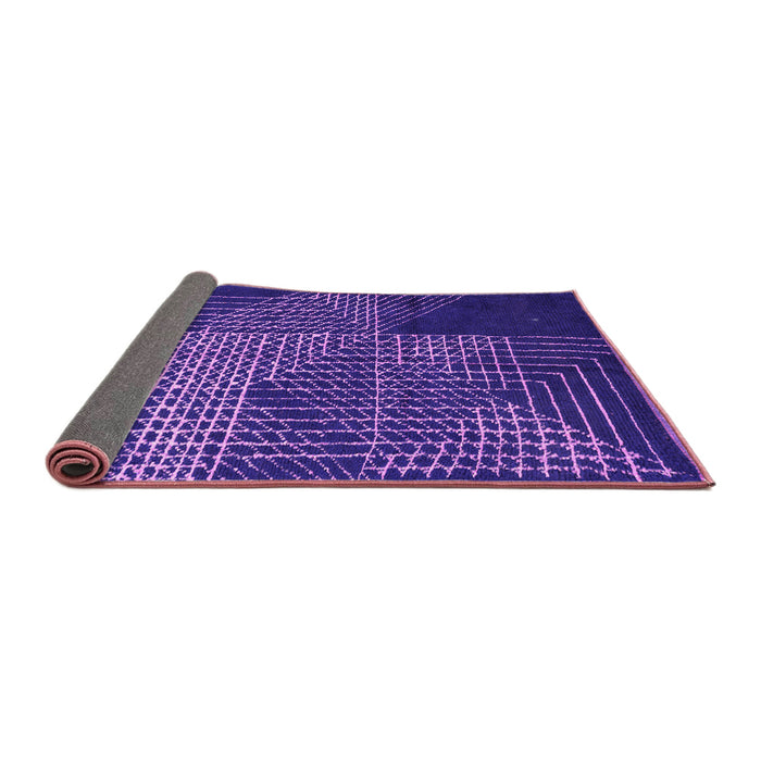 Sideview of Abstract Pink Modern Rug, abs5210pnk