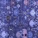 Square Abstract Blue Modern Rug, abs5211blu