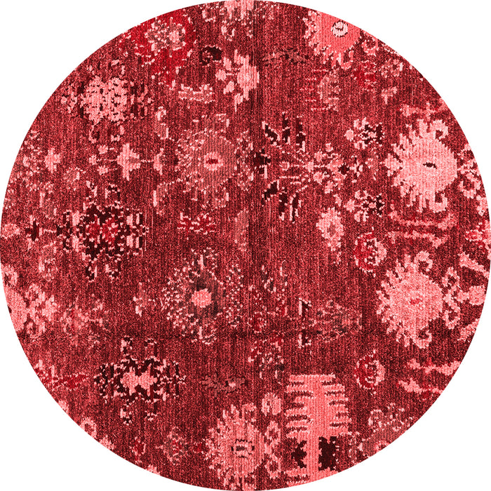 Machine Washable Abstract Red Modern Rug, wshabs5211red