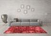 Modern Red Washable Rugs