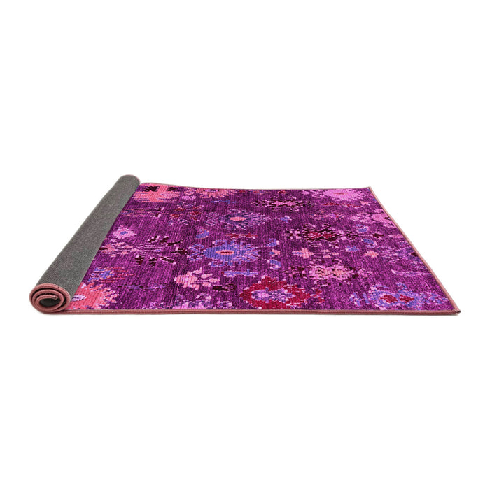 Sideview of Abstract Pink Modern Rug, abs5211pnk