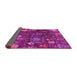 Sideview of Abstract Pink Modern Rug, abs5211pnk